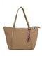 Zoozie Bags Bolso Tote de Satén Visón Maxi